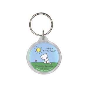 Evilkid   Why is Kitty Sad? Probably Because of You   Acrylic Keychain