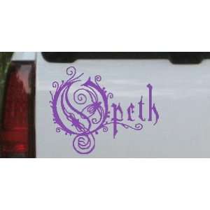  Purple 6in X 7in    Opeth Band Logo Car Window Wall Laptop 