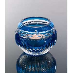 Faberge Crystal Nadya Votive Holder   Light Blue