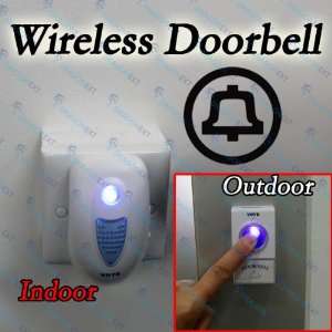   Wall LED Light Security Remote Door Alarm Bell: Home & Kitchen