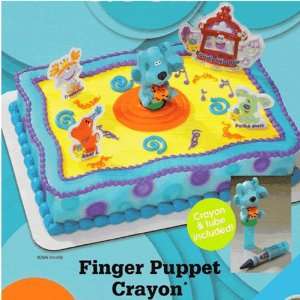 Blues Clues Cakes   Finger Puppet Crayon Licensed Re Usable Cake 