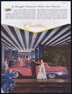 1957 Cadillac Car Beverly Hills Hotel Magazine Print Ad  
