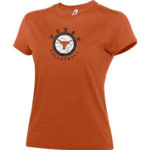  Texas Longhorns Womens Orange Volleyball Dig T Shirt 