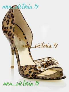 NEW Marciano Guess TESSA Patent Leather Shoes Leopard  