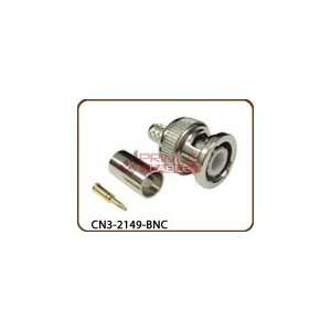  BNC Male Crimp on Connector 3 Pc For RG59: Electronics