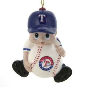  Texas Rangers MLB Lil Fan Player Ornament (3): Sports 