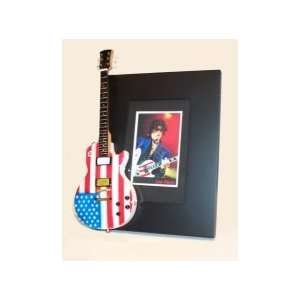   JOE PERRY Miniature Guitar Photo Frame Aerosmith: Musical Instruments