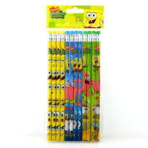  Sponge Bob Square Pants Pencil Set of 12: Toys & Games