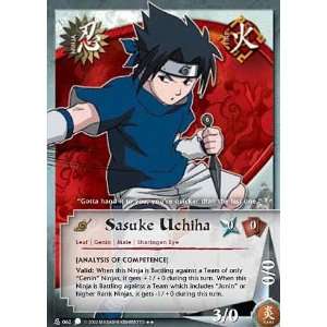   062 Sasuke Uchiha [Analysis of Competence] Rare Card Toys & Games