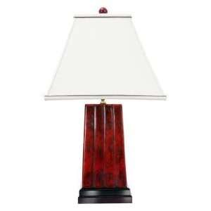  Frederick Cooper Imperial Mentor Red Jade Table Lamp
