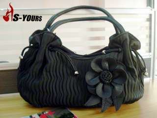    Handbag Fashion Flower Shoulder Bags PU Purse Large Wallet 3 Colors