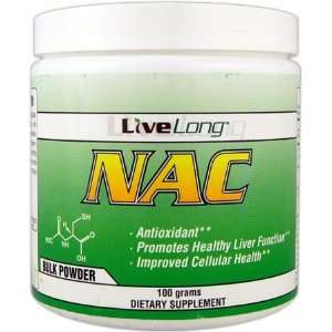  LiveLong Nutrition NAC   100 Grams   Unflavored Health 
