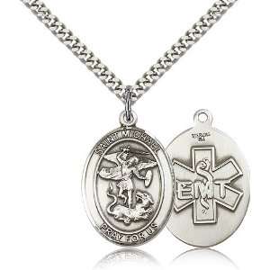  / EMT Medal Pendant 1 x 3/4 Inches 7076SS10  Comes With a 24 Inch 