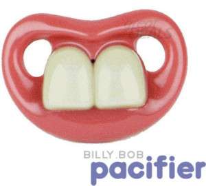 Billy Bob Baby Pacifier Bugs Two Front Teeth Buck Funny Nerd Halloween 
