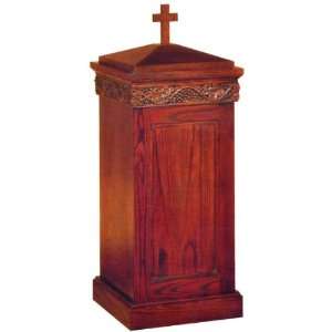    Deluxe Grape Leaf Vine Carving Baptismal Font