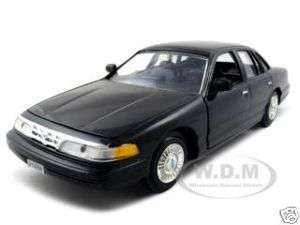 1998 FORD CROWN VICTORIA BLACK 1:24 DIECAST MODEL CAR  
