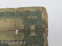 US 1899 $1 DOLLAR BLACK EAGLE SILVER CERTIFICATE BLUE LARGE NOTE LYONS 
