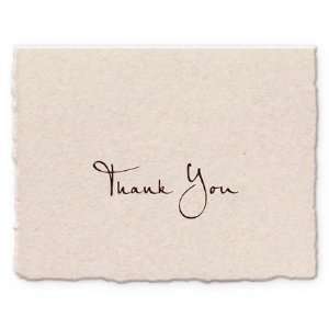 Letterpress Ecru Thank You Notes: Office Products
