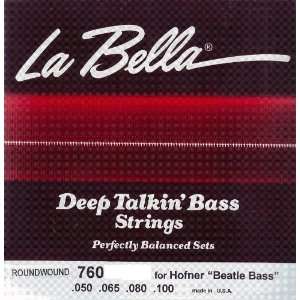 La Bella Electric Bass Guitar Hofner Beatle Bass Round Wound, .050 