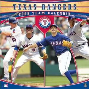  Texas Rangers 2009 Wall Calendar