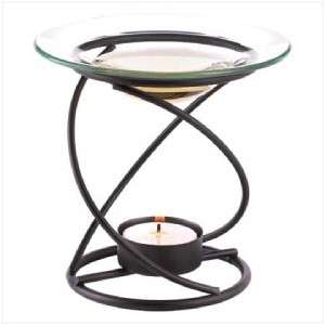 Spiral Swirl Art Deco Tart Warmer Oil Burner  