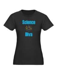 Science Diva Teacher Womens Fitted T Shirt dark by 