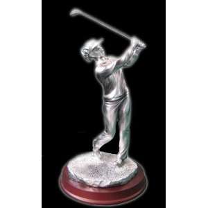  GOGO Lady Golfer Desk Sculpture, Golf Statue, Sculpture 