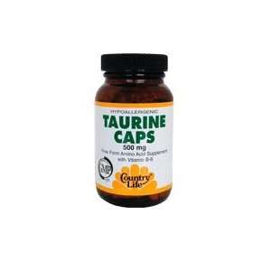  Country Life   Taurine with B 6     50 capsules Health 