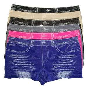  HS Women Seamless Underwear Boyshort Jean Design (size ONE 