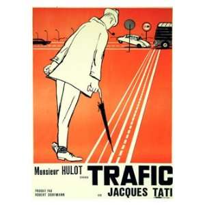   Movie Prints Trafic   Jacques Tati Print   40x30cm