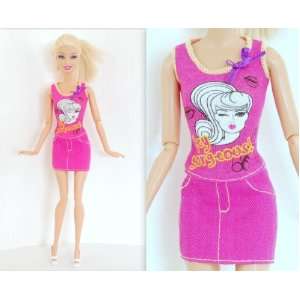   Top Dress Skirt Outfit Made to Fit the Barbie Doll SALE!: Toys & Games