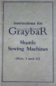 Manual de la instrucción de maquina de coser de la lanzadera de no. 1 