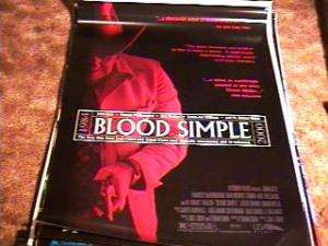 BLOOD SIMPLE ORIG MOVIE POSTER COEN BROS NICE  