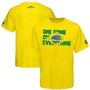   Sportiqe ESPN Brazil Gold One Game Vintage T shirt