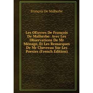   Sur Les Poesies (French Edition) FranÃ§ois De Malherbe Books