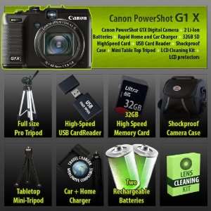 Canon PowerShot G1 X Digital Compact Camera + 32GB SDHC Memory Card 