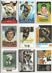 HUGE BOBBY ORR 54 CARD 44 DIFFERENT LOT 2 (W/8 CARD UD HEROES SET 