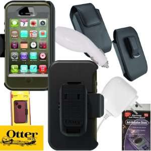 : Otterbox Defender Case Gray & Envy Green for iPhone 4s & 4 with Car 