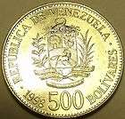 HUGE GEM UNCIRCULATED VENEZUELA 1998 500 BOLIVARES~~