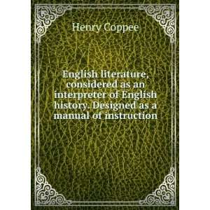  English literature, considered as an interpreter of 