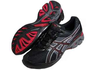 ASICS Gel Bolt Mens Black Red Running Shoe  
