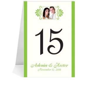   Table Number Cards   Greek Twin Palm Set #1 Thru #34