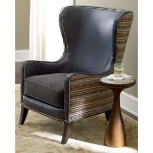  Massoud Granite Leather Chair