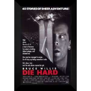  Die Hard 27x40 FRAMED Movie Poster   Style B   1988