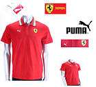 NEW Puma SCUDERIA Ferrari Mens polo shirt red TOP t shirt S/M/L/XL