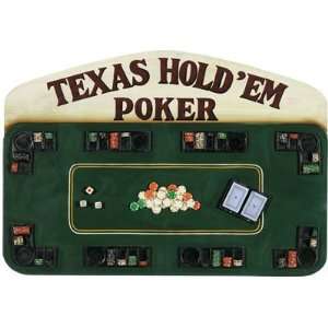 Pub Sign Texas Hold Em Poker w 3 Dimensional Design
