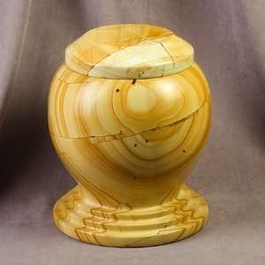  Aurora Teakwood Marble Urn for Ashes