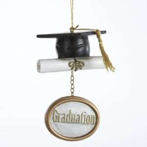 Pack of 6 Cap and Diploma Graduation Christmas Pendant Ornaments 3 