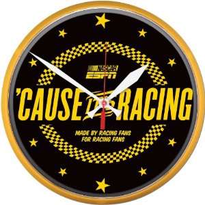  Wincraft Espn Cause Its Racing Round Clock Sports 