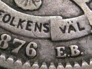 love that coin guy com presents 1876 e b 2 kronor from sweden grades 